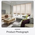 thumbnail image 4 of Arch Light Filtering Fabric Shade Pack of 2 fit for Perfect Half-Round Arch Windows No Tools Installation, White, 36” x 60”, 4 of 5