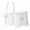White, variant on Xirurus Elegant Double Heart Satin Ring Bearer Pillow and Wedding Flower Girl Basket Set with Rhinestone Ribbon Decoration, Blue, 6 x 6 inches / 15 x 15 cm, Perfect for Wedding Party Ceremony