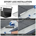 thumbnail image 4 of QinaQin 5-Inch Aluminum Gutter Guard, 104 Feet Long, 0.157-Inch Aperture, 0.02-Inch Thickness, Includes 26 Parts, Scissors, and Gloves, Suitable for All Gutter Types, 4 of 8