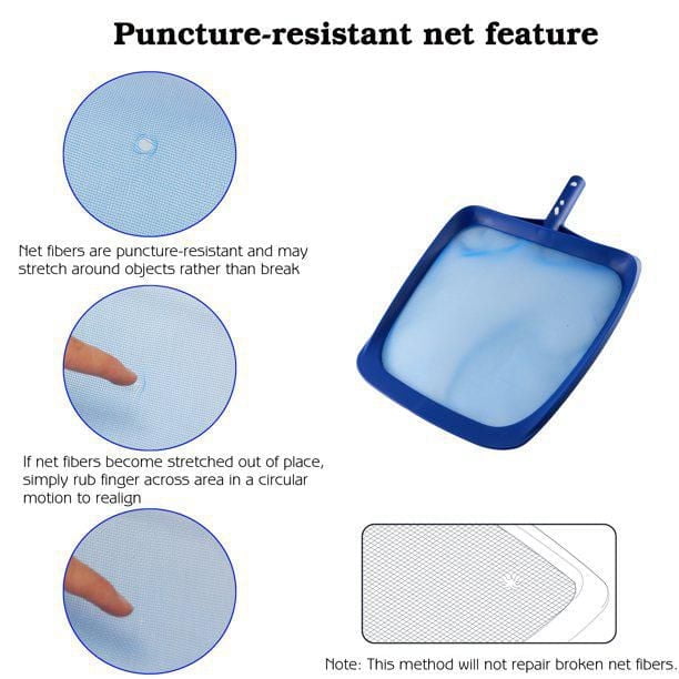 Filet d'écumoire à feuilles pour piscine Mainstays avec poteau en aluminium de 42 po