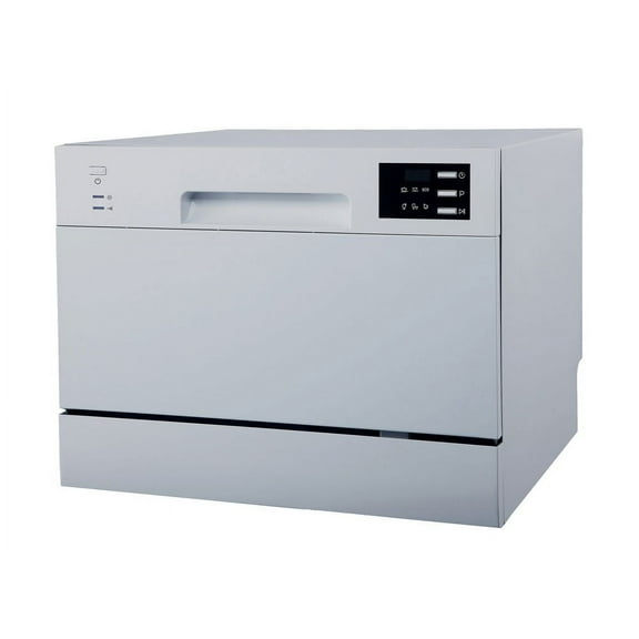 Countertop Dishwasher with Delay Start & LED - Silver
