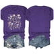 thumbnail image 4 of Fiudx Ropa de Mujer Blusas con Estampado de Flores Pequeñas para Mujer Top de Manga Corta con Cuello Redondo, 4 of 4
