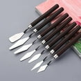 thumbnail image 7 of PXIWS 7Pcs/Set Stainless Steel Oil Painting Knives Artist Crafts Spatula Palette Knife Oil Painting Mixing Knife Scraper Art Tools, 7 of 7
