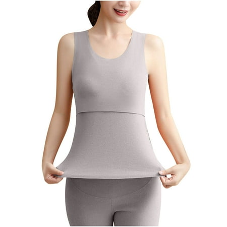 

Tawop Underwear Women Seamless Women S Thermal Vest German Velvet Top During Pregnancy Thickened Autumn and Winter Underwear Pregnant Women S Thermal Underwear Top