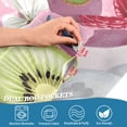 thumbnail image 5 of Yayeee Kitchen Curtains Tier Set of 2 Light Filtering 57"x36" Over Sink Window Panels, Pink Blueberries, 5 of 7