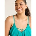 thumbnail image 5 of Time and Tru Women's and Women's Plus Tiered Tankini Swim Top, Sizes S-3X, 5 of 5