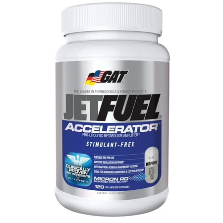 GAT German American Jet Fuel Accelerator Capsules, 120 Ct