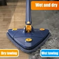 thumbnail image 2 of Lieonvis Cleaning Mop,360 Degrees Rotatable Adjustable Wall Mop Cleaner Extendable 51Inch Triangle Automatic Water Squeezing Mop with 2 Replacement Microfiber Dust Mop Wall Pads, 2 of 10