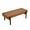 Leather Brown, variant on Dayalane Upholstered End of Bed Bench, Modern Ottoman Tufted Bedroom Bench with Solid Wood Legs for Living Room, Entryway, Vanity, Cheniile Beige