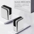 thumbnail image 2 of Stainless Steel Glass Clamp for 8-10mm Balustrade, Adjustable Glass Bracket with 304 Stainless Steel, 8pcs Set for Staircase Handrail, 2 of 5
