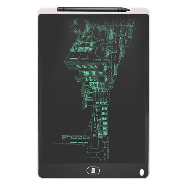 Tableta de escritura LCD Tablero de almohadillas de dibujo electrónico digital de 12 pulgadas Blanco
