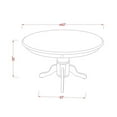 thumbnail image 5 of Atlin Designs 5-piece Wood Dining Set in Linen White/Dark Coffee, 5 of 6