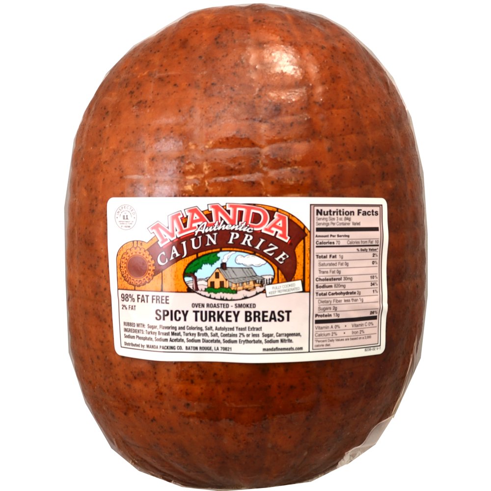 Manda Fine Meats Cajun Turkey Breast, Deli Sliced