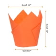 thumbnail image 2 of 150 Piezas de Moldes para Cupcakes de Papel Tulipán Unique Bargains Estándar Naranja, 2 of 6