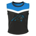 thumbnail image 2 of Girls Youth Black Carolina Panthers Spirit Two-Piece Cheerleader Set, 2 of 5