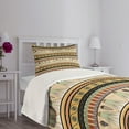 thumbnail image 3 of Ambesonne Egyptian Quilted Bedspread Set 2 Pcs, Abstract Indigenous, Twin Size, Multicolor, 3 of 5