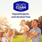 Nice N Clean Plant-Based Flushable Wet Wipes, 3 Flip-Top Packs (180 Total Wipes)