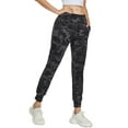thumbnail image 4 of FEDTOSING Fit Joggers for Women High Waist Tapered Sweatpants Black Camo,up to Size XL, 4 of 6