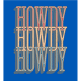 thumbnail image 2 of Western Howdy Adult Short Sleeve Tee-Small-Blue, 2 of 3