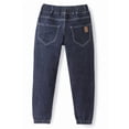 thumbnail image 3 of chopper club Boys Denim Jeans - Stretchable Cotton Fabric - Slim Fit - Round Elastic at Waist & Leg Opening 5799jogden DX 14, 3 of 5