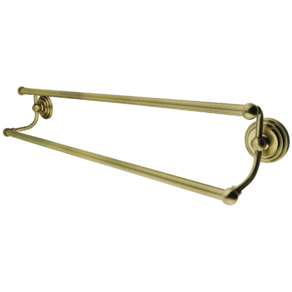 Kingston Brass BA2713AB Milano 24-Inch Double Towel Bar in Antique Brass