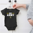 thumbnail image 5 of United States Army Star Logo Military Romper Boys or Girls Infant Baby Brisco Brands 12M, 5 of 6