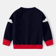 thumbnail image 4 of Mrzhqd Girls Sweaters Casual Knit Cute Sweater Crew Neck Long Sleeve Christmas Cartoon Santa Dinosaur Print Tops Fall Winter Kids Clothes Dark Blue Size 4-5 Years, 4 of 4