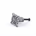 thumbnail image 4 of Renovators Supply Iron Kitchen Cabinet Knob Pull Decorative Target style Pewter Finish Small Vintage Metal Knobs for Kitchen Cabinet, Cupboard or Drawer Pull Handle w/Screws, 4 of 8