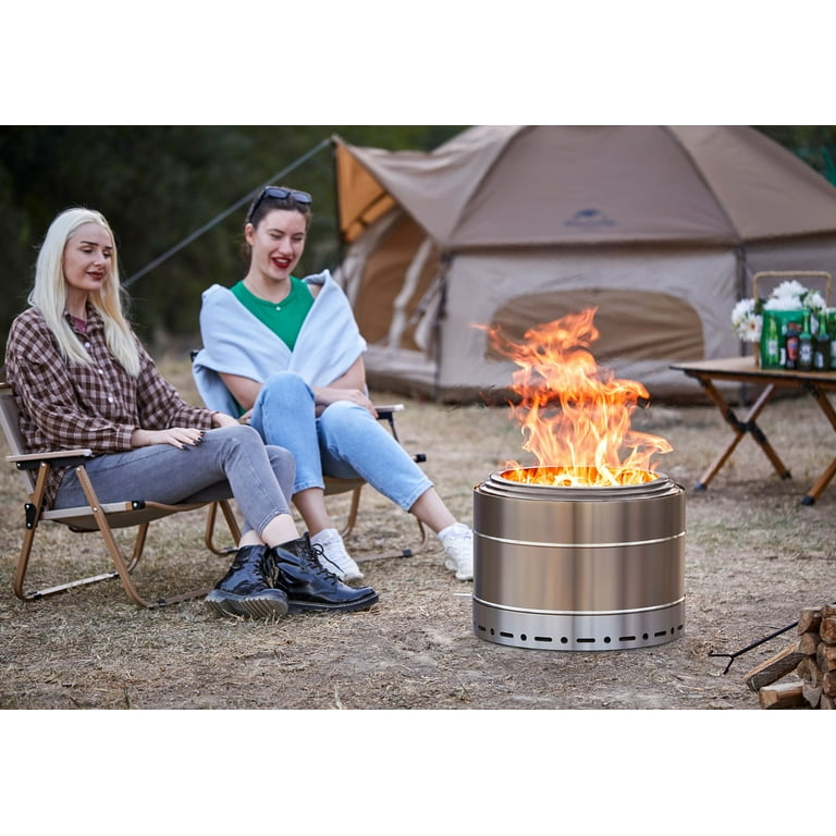SURESTOVE Smokeless Outdoor Fire Pit | Portable, Stainless Steel