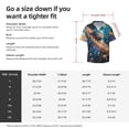 thumbnail image 5 of Balery Colorful Planet Universe Camisa Casual de Manga Corta con Botones para Hombre, Texturizada, Estilo Cubano, para Playa, Verano-Large, 5 of 5