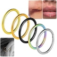thumbnail image 2 of 10pcs/lot G23 Titanium Hinged Segment Septum Clicker Nose Rings Nipple Clicker Ear Cartilage Tragus Lip Piercing Fashion Jewelry, 2 of 5