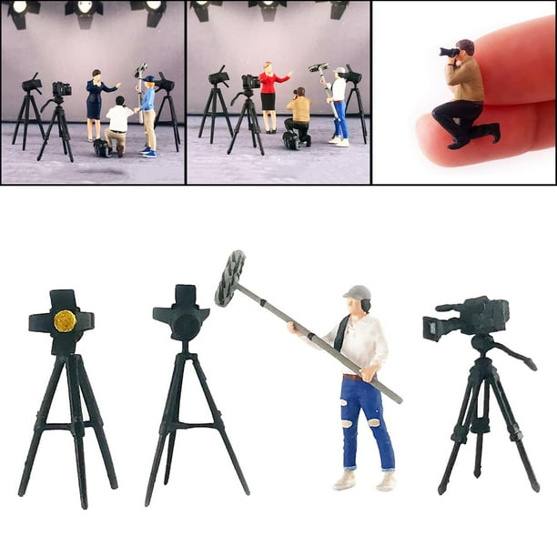 1:64 Figura Fotografía Escena Gente Pequeña Resina Muñeca Película Personaje para Dioramas Arquitectura iseño S Fotografía Blanco Hugo Figuras de diorama