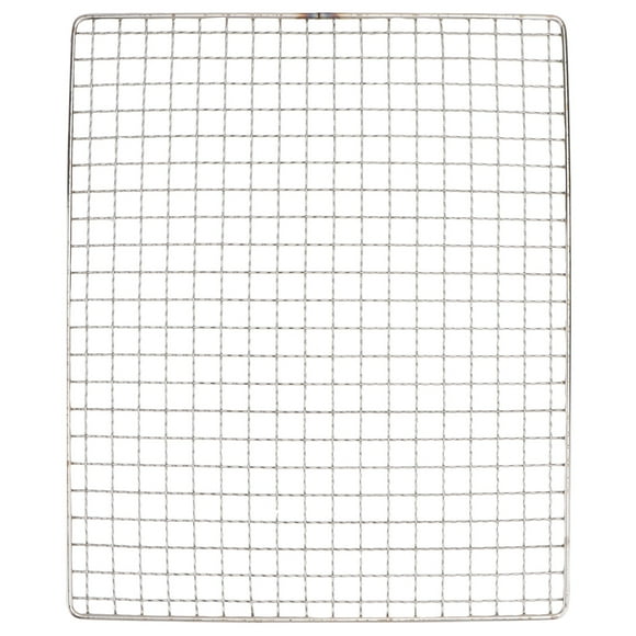 BRIGHTFUFU Cuadrados de acero inoxidable Agujeros Parrilla Barbacoa Malla de alambre Rejilla multiuso Barbacoa para cocinar Parrilla para asar (26 x 32cm)