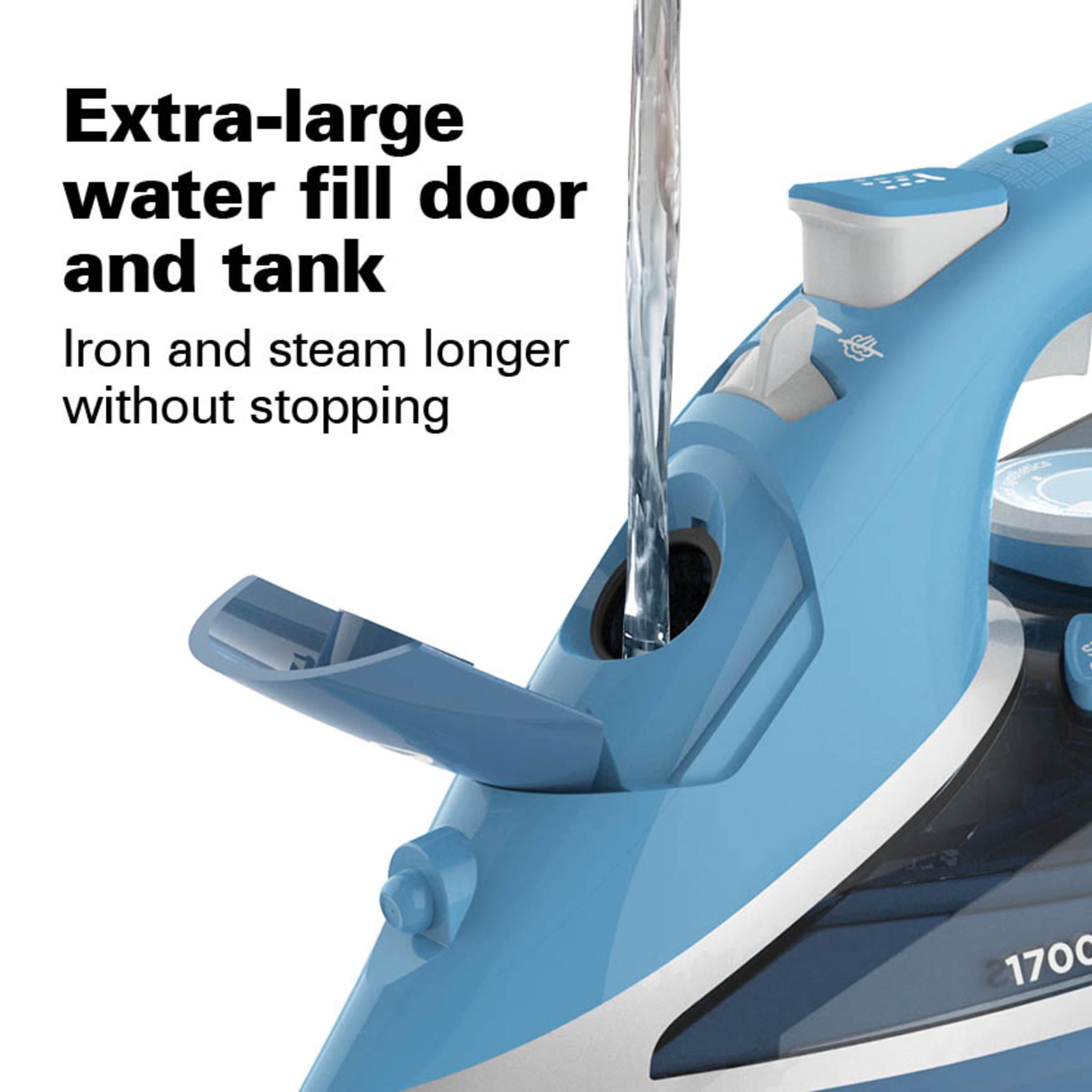 Hamilton Beach Clothing Iron, Steam Iron for Clothes with Stainless Steel Soleplate & Retractable Cord