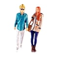 thumbnail image 3 of KLKCMS 2 Pieces 1/64 Boys Girls Model People Figurines DIY Scene Desktop Decoration, 3 of 9