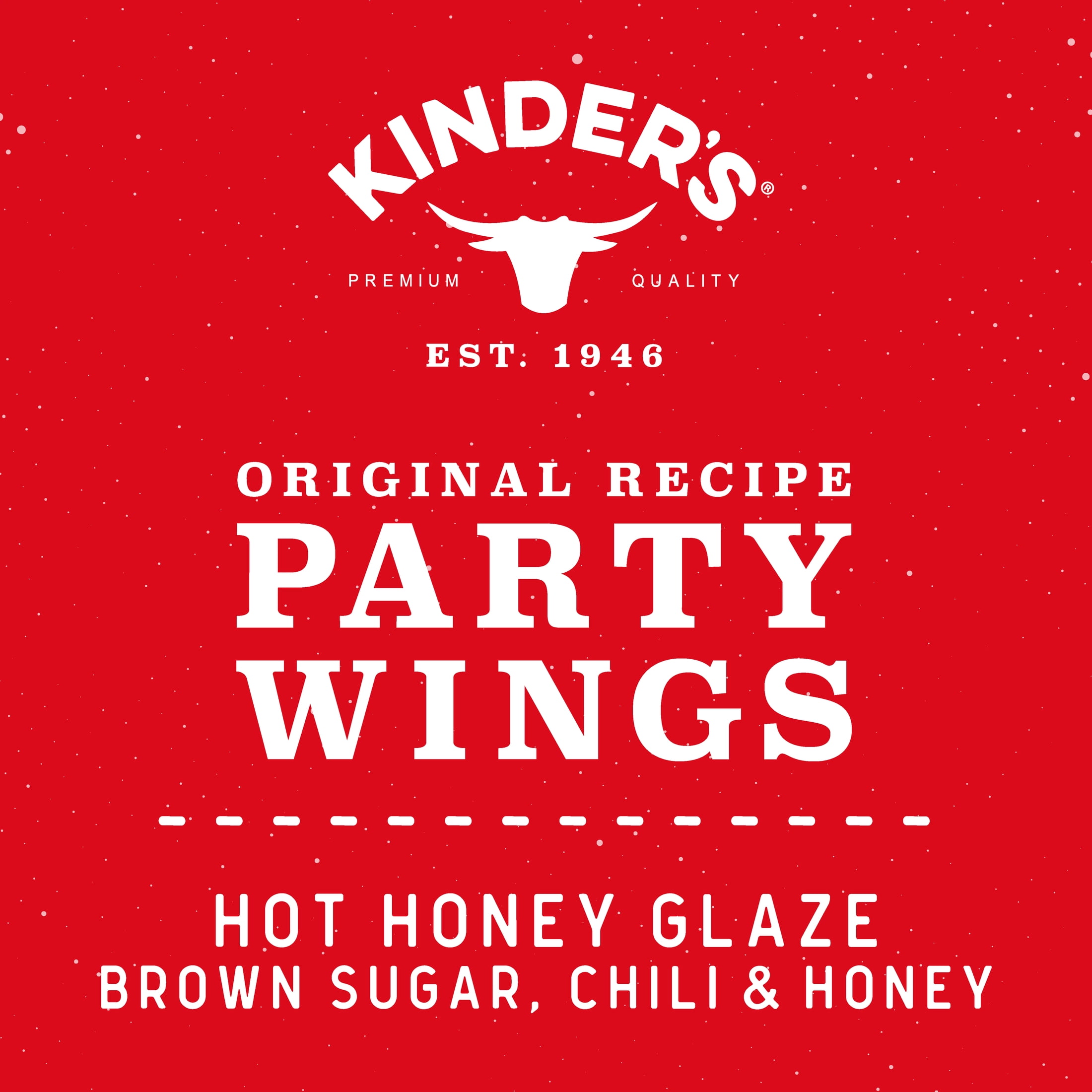 Kinder's Restaurant-Style Hot Honey Glaze Party Wings, 19 oz (Frozen)
