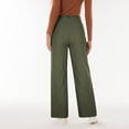 thumbnail image 5 of Abomasnow Women's Dressy Jeans Pants Pants High Waisted Straight Wide Leg Pants Work Office Business Casual Slacks Pants with Pockets, 5 of 7