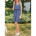 thumbnail image 6 of DOKOTOO Womens Summer Tank Dress Casual Sleeveless 2025 Hollow Out Mini Beach Vacation Dresses, 6 of 11