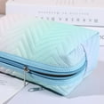 thumbnail image 6 of Vintage Colorful Travel Simple PU Leather Retro Gradient Cosmetic Bag Makeup Case Lipstick Bag Storage Bag GREEN, 6 of 8