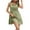 Green, variant on Dresses for Women Sleeveless V-neck Solid Color Loose Dress