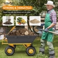 thumbnail image 2 of Neatifyes Heavy Duty Dump Cart Wagon, 800LBS Quick-Release Dump Poly Wheelbarrow, 10in All-Terrain Pneumatic Tires Garden Wagon for Garden, Yard, Beach, 2 of 8