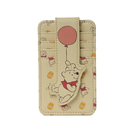 Womens Disney Winnie the Pooh Card Holder Wallet Button Snap Closure