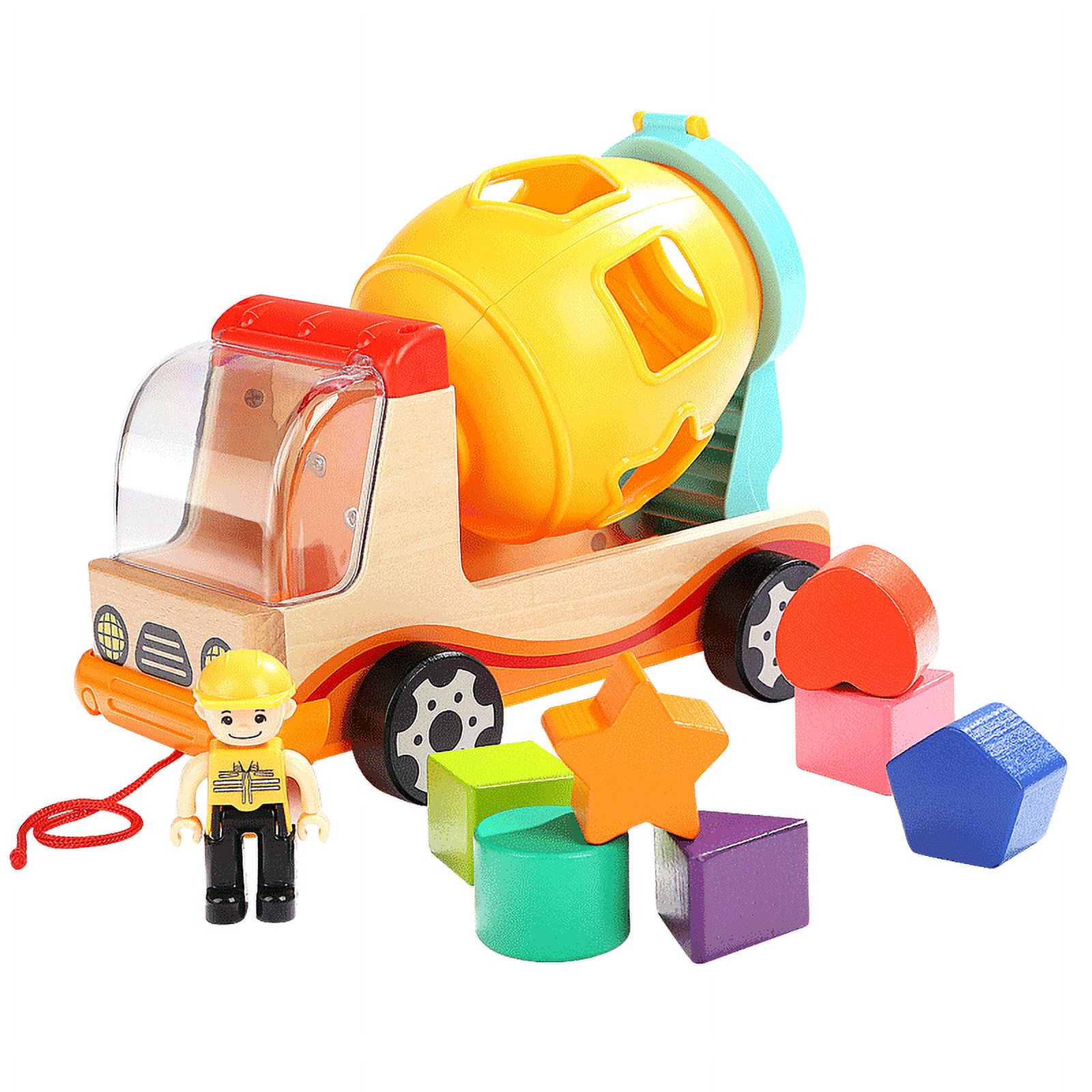 Top Bright - Mixer Truck with Shape Sorter for Toodlers Preschool Learning Toy - image 5 of 6