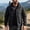 Black, variant on Men's Outdoor Waterproof Soft Shell Tactical Rain Jacket Windbreaker Bomber Jacket with Muti Zipper Pocket Big & Tall Size XS-5XL Black