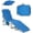Blue, variant on PetFurnishn Tanning Chair, Beach Lounge Chair with Canopy Sunshade, Carry Handle & Pocket, 5 Level Adjustable Layout Chaise Lounge for Outside, Folding Sunbath Chair for Outdoor, Poolside (1, Sand)