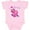 AD-Pink, variant on Inktastic I Love Hippos with Pink Hippo and Flowers Boys or Girls Baby Bodysuit