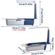 thumbnail image 5 of Soporte para estante de almacenamiento de fregadero telescópico 2 en 1 - Estante de almacenamiento de fregadero telescópico actualizado, cesta de fregadero extensible,, 5 of 7