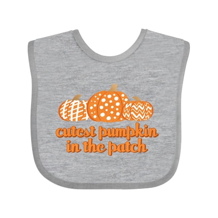 

Inktastic Cutest Pumpkin in the Patch Gift Baby Boy or Baby Girl Bib