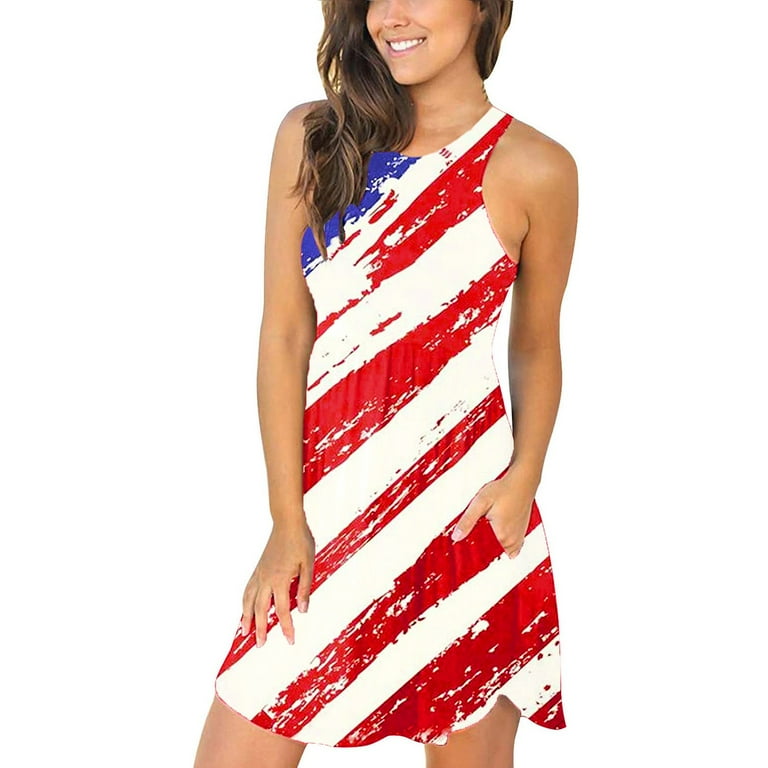 Women's Bodysuit Zip Front American Flag Costume