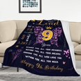 thumbnail image 5 of 9 Year Old Girl Birthday Gifts Blanket 60 x 50 inch, Best Presents for 9 Year Old Girl, Nine Year Old Girl Gifts, 9 Yr Old Girl Birthday Gift Ideas, Birthday Gifts for Girls Age 9, 5 of 6